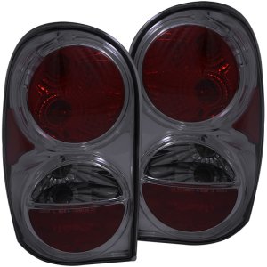 Jeep Liberty Taillights - Rear - ANZO - Smoke - `02-`07