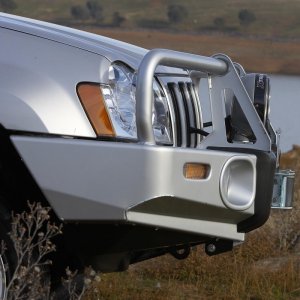 Jeep Grand Cherokee WK Bull Bars - ARB - Combination Bumper with OE Fog Lights - Black Powder Coat - `05-`08