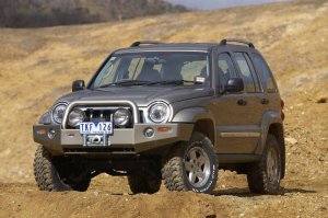 Jeep Liberty Bull Bars - ARB - ARB Winch Mount - Black - `05-`08