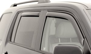 Jeep Commander Wind Deflectors - Front + Rear - AVS - In-Channel - Smoke - `06-`10