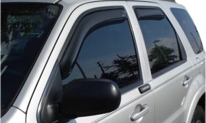 Jeep Liberty In-Channel Ventvisors - Front + Rear - AVS - Smoke - `08-`14