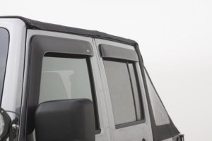 Jeep Wrangler 70th Anniversary Ventvisor & Aeroskin Deflector Combo Kit - AVS - Low Profile - Matte Black - 2011