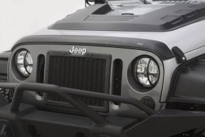 Jeep Wrangler X-S Ventvisor & Aeroskin Deflector Combo Kit - AVS - Low Profile - Matte Black - 2009