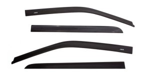 Jeep Wrangler Unlimited Wind Deflectors - AVS - Low Profile - Matte Black - `07-`18