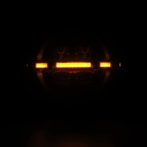 Jeep Wrangler JL Headlights - AlphaRex - Nova-Series Projector with Activ Light/Seq Signal - Alpha-Black - `18-`23