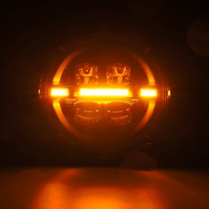 Jeep Gladiator JT Headlights - AlphaRex - Nova-Series LED Proj with Activ Light/Seq Signal/DRL - Black - `18-`23