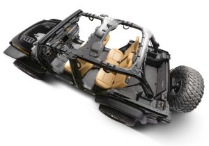 Jeep Wrangler JL Bed Liner - Rear - BedRug - 6pc Cargo Kit with Gap Hider - `18-`23