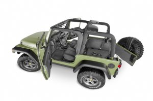 Jeep TJ BedTred Floor Kit - Front + Rear - BedRug - 3 pc. w/ Center Console, Incl. Heat Shields - `97-`06