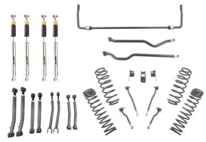 Jeep Wrangler Rubicon Unlimited JK Suspension Lift Kit - Front + Rear - Belltech - 4in. Lift with Trail Performance Shocks - `07-`17