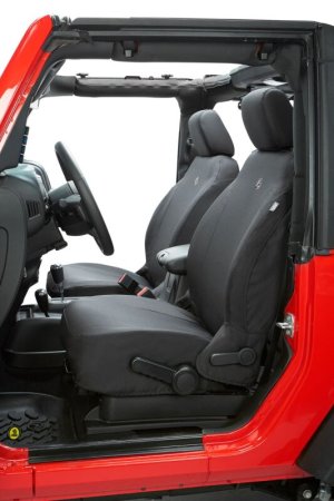 Jeep Wrangler JL Seat Covers - Front - Bestop - Black Diamond - `18-`26