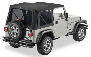 Jeep Wrangler TJ Soft Top - Bestop - Replace-A-Top Black Diamond Tinted Windows - `03-`06