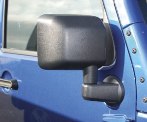 Jeep Wrangler JK Mirror Set - Bestop - ABS Composite, Not Powered - Black - `07-`18