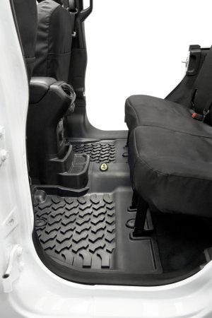Jeep Wrangler JL Floor Mats - Rear - Bestop - Custom-molded - Black - `18-`26