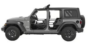 Jeep Gladiator Doors - Rear - Bestop - Element - Matte Black - `20-`26
