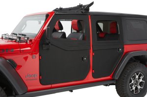 Jeep Gladiator Full Fabric Doors - Front - Bestop - Black Diamond - `20-`26