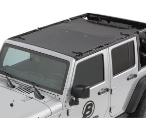 Jeep Wrangler JK Bikini Top - Bestop - Sun Safari Bikini - Black Diamond - `07-`18