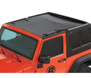Jeep Wrangler JK Bikini Top - Bestop - Sun Safari - Black Diamond - `07-`18