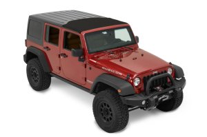 Jeep Wrangler JK Soft Top - Bestop - Sunrider for Hardtop - Premium Black Twill - `07-`18