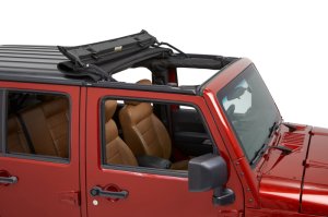 Jeep Wrangler JK Soft Top - Bestop - Sunrider for Hardtop - Premium Black Twill - `07-`18