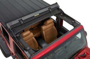 Jeep Wrangler JK Soft Top - Bestop - Sunrider for Hardtop - Premium Black Twill - `07-`18