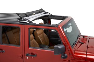 Jeep Wrangler JK Soft Top - Bestop - Sunrider for Hardtop - Black Diamond - `07-`18