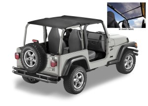 Jeep Wrangler TJ Bikini Top - Bestop - Header Safari - Mesh - `03-`06