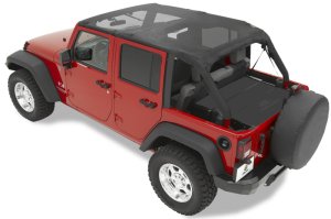 Jeep Wrangler JK Bikini Top - Bestop - Header Safari Bikini (Mesh) - `07-`09