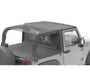 Jeep Wrangler JK Bikini Tops - Bestop - Header Safari Cable Style Bikini (Mesh) - `10-`18