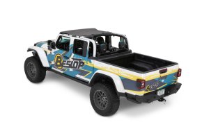 Jeep Wrangler JL Bikini Tops - Bestop - Header Targa - Black Diamond - `18-`26