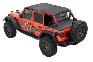 Jeep Wrangler JL Bikini Top - Bestop - Header Safari - Black Diamond - `18-`23