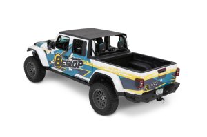 Jeep Gladiator Bikini Top - Bestop - Header Safari Cable Style - Black Diamond - `24-`26