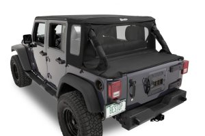 Jeep Wrangler JK Soft Top - Bestop - Halftop - Premium Black Twill - `07-`18
