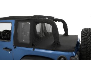 Jeep Wrangler JL Soft Top - Bestop - Halftop Premium Black Twill - Black - `18-`23