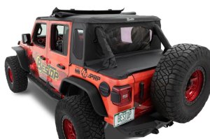 Jeep Wrangler JL Soft Top - Bestop - Halftop - Premium Black Twill - `18-`26