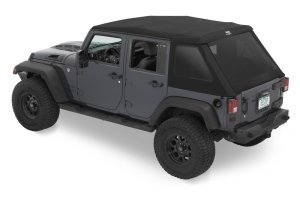 Jeep Wrangler JK Soft Tops - Bestop - Trektop Glide - Black Diamond - `07-`18