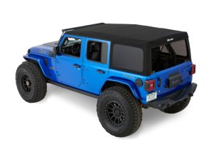 Jeep Wrangler JL Soft Top - Bestop - Supertop Squareback - Premium Black Twill - `18-`26