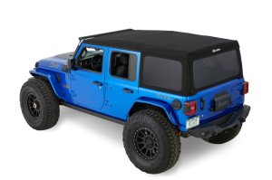 Jeep Wrangler JL Soft Top - Bestop - Supertop Squareback - Premium Black Twill - `18-`26