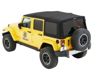Jeep Wrangler JK Soft Top - Bestop - Supertop - Premium Black Twill - `07-`18