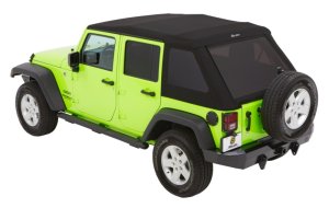 Jeep Wrangler Soft Top - Bestop - Trektop Glide - Premium Black Twill - `07-`18