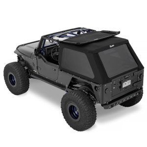 Jeep Wrangler TJ Unlimited Soft Top - Bestop - Trektop - Premium Black Twill - `04-`06