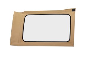 Jeep Wrangler JL Soft Top Replacement Window - Quarter Right Hand - Bestop - Clear - Tan Twill - `18-`26
