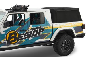 Jeep Gladiator Truck Bed Cap - Bestop - Supertop for Truck 2 - Black Diamond - `20-`26