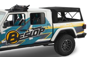 Jeep Gladiator Truck Bed Cap - Bestop - Supertop for Truck 2 - Black Diamond - `20-`26