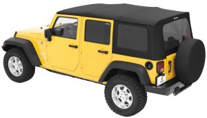 Jeep Wrangler JK Soft Top - Bestop - Replace-A-Top - Black Diamond - `07-`09