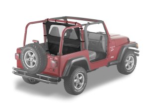 Jeep Wrangler TJ Cab Curtain - Bestop - Windjammer - Black Diamond - `03-`06