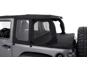 Jeep Wrangler JL Soft Top - Bestop - Halftop Conversion Kit - Premium Black Twill - `18-`26