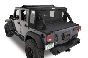 Jeep Wrangler JK Soft Top Conversion Kit - Bestop - Halftop - Black Diamond - `07-`18