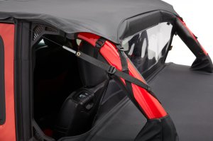 Jeep Wrangler Cargo Deck Cover - Bestop - Duster - Black Diamond - `18-`23