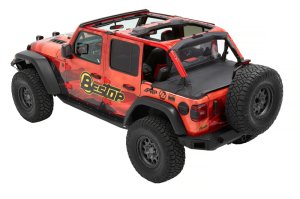 Jeep Wrangler Cargo Deck Cover - Bestop - Duster - Black Diamond - `18-`23