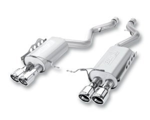 Jeep Wrangler Performance Exhaust - Dual Left Rear Exit - Borla - Cat Back S-Type - `12-`18